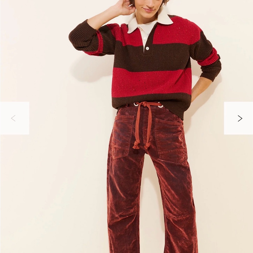 Moxie Flocked Pull-On Barrel Jeans